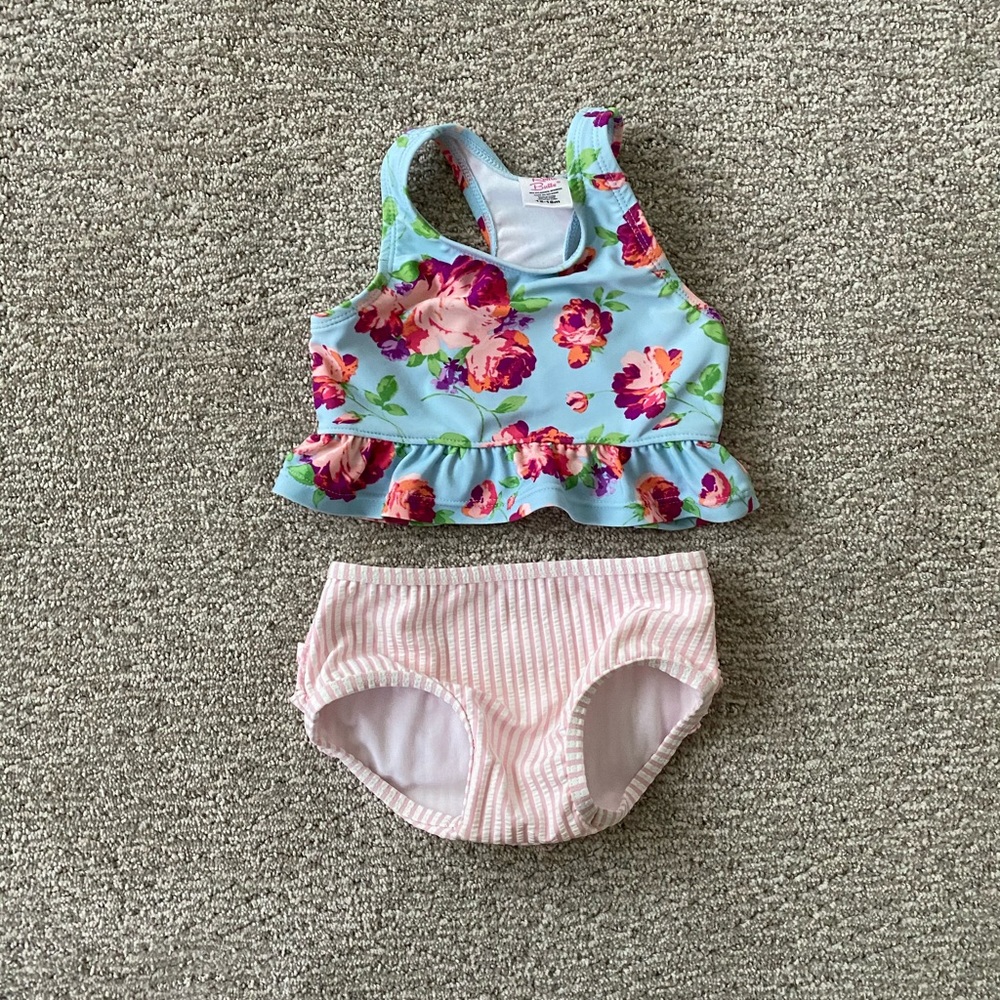 Rufflebutts Floral Peplum Tankini - Picture 1 of 3